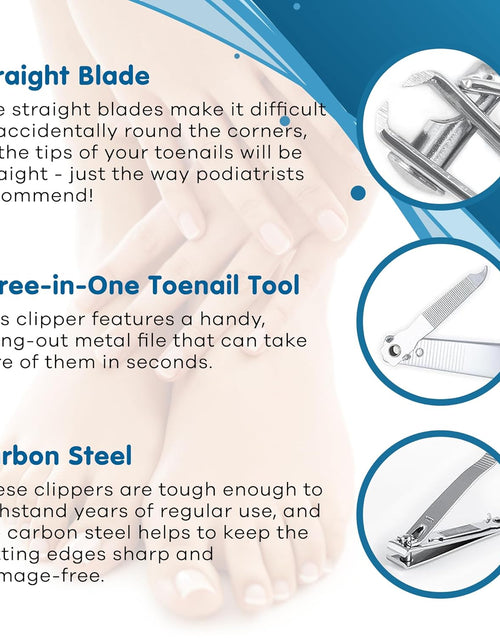 Load image into Gallery viewer, Straight Cut Toenail Clipper,Silver,1 Count (Pack of 1),3559N
