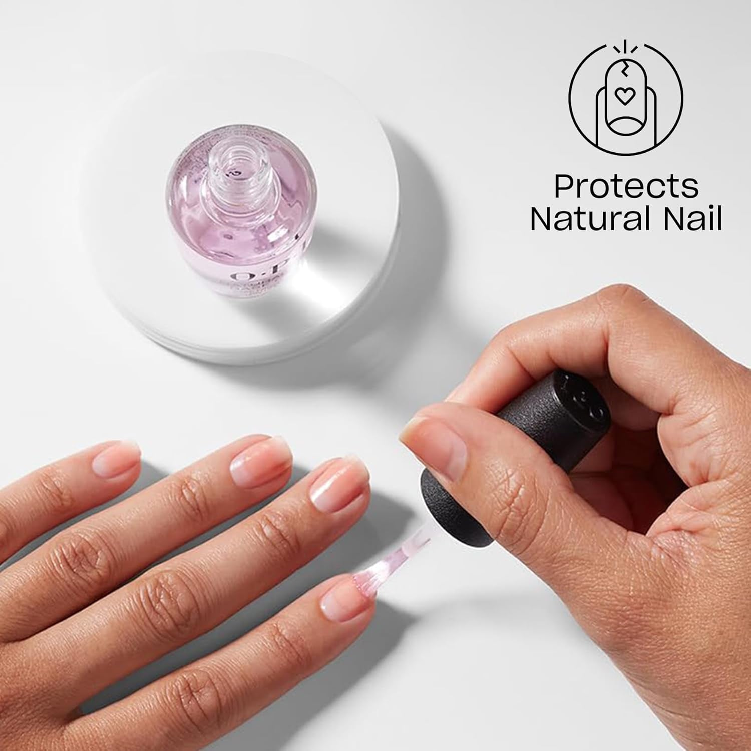 OPI Nail Lacquer Base Coat | Clear Nail Polish Base Coat |Chip Resistant, Protects Nails, Prevents Discoloration