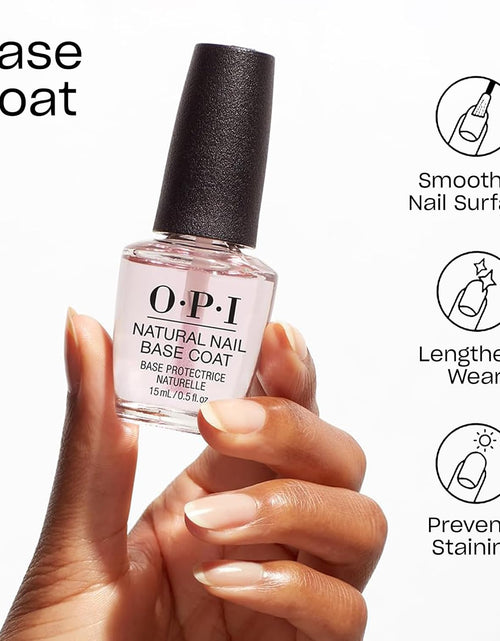 Load image into Gallery viewer, OPI Nail Lacquer Base Coat | Clear Nail Polish Base Coat |Chip Resistant, Protects Nails, Prevents Discoloration
