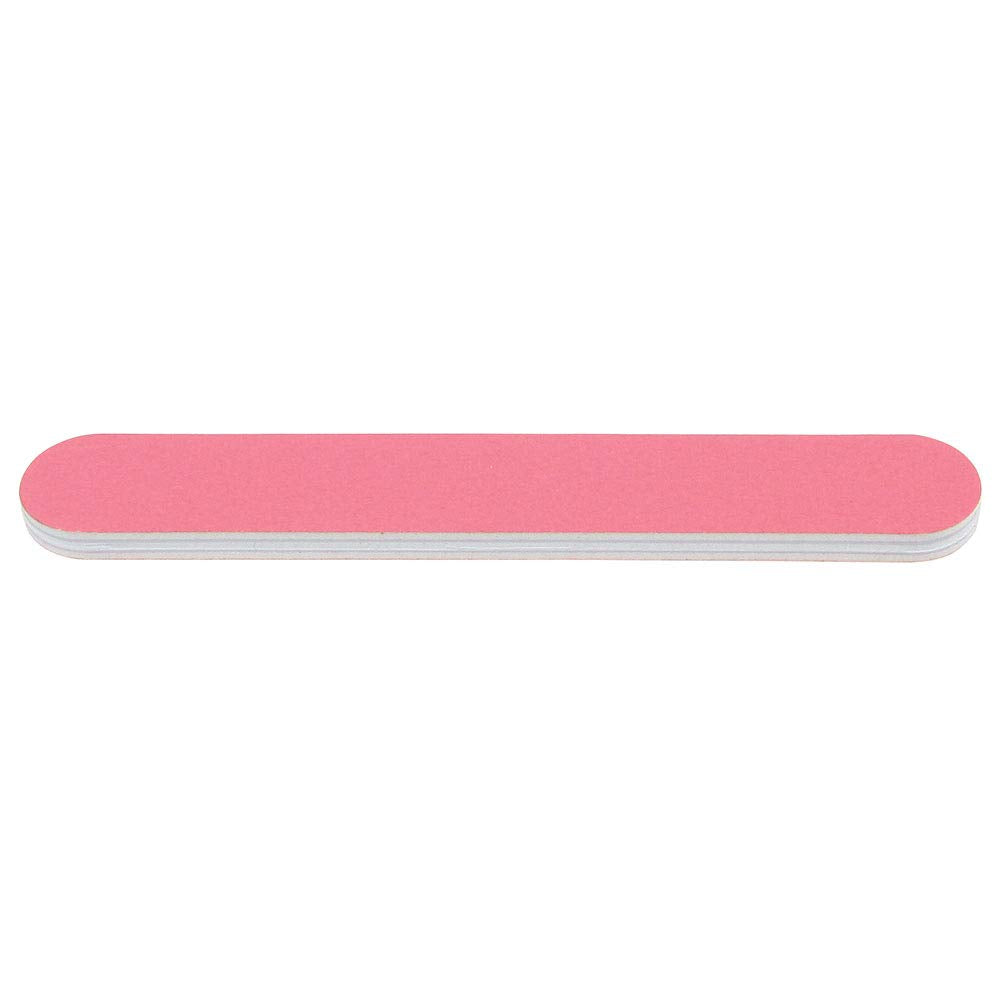 Mini Foam Board, Double-Sided Nail File, 280/400 Grit, 3.5” L X .5” W, Pink, 50-Count