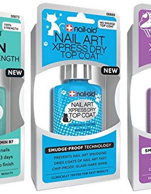 Load image into Gallery viewer, Biotin Base Coat + Nail Art Xpress Dry Top Coat, Clear, 3 Count
